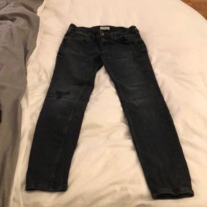Zara blue/ black skinny jeans!